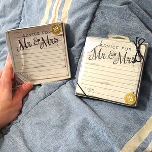 Wedding advice coasters